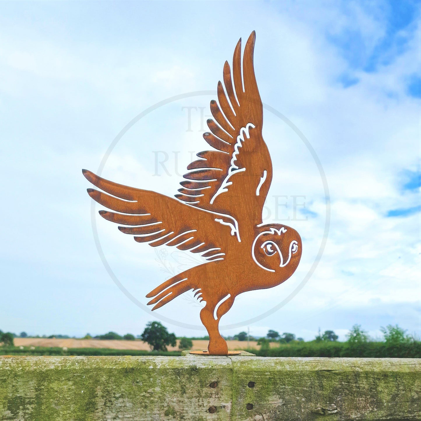 Metal Owl Fence Topper