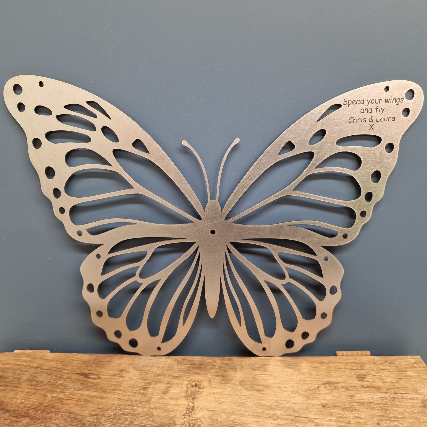 Stainless Steel Butterfly Personalised