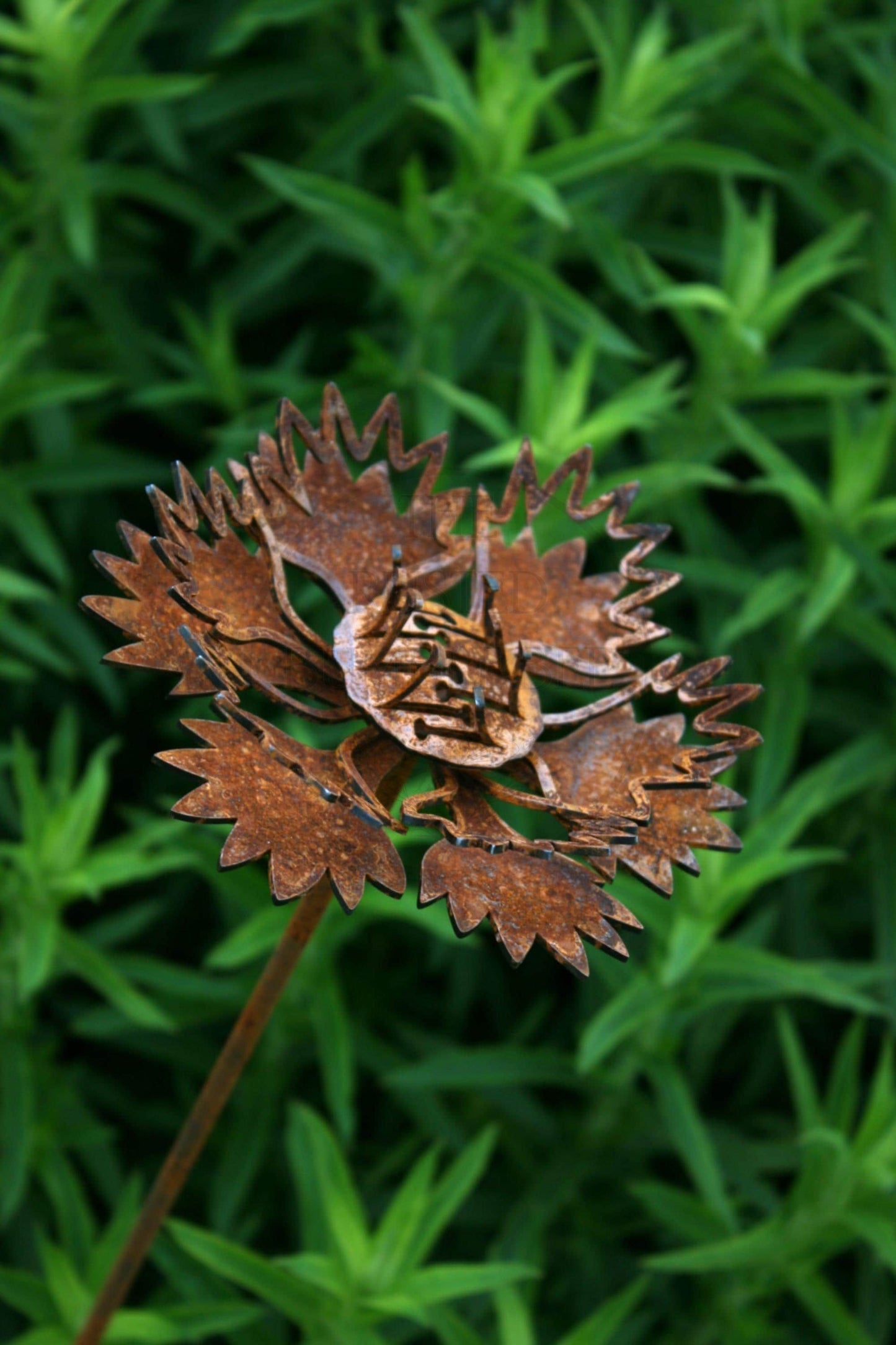 Cornflower Rustic Garden Stake