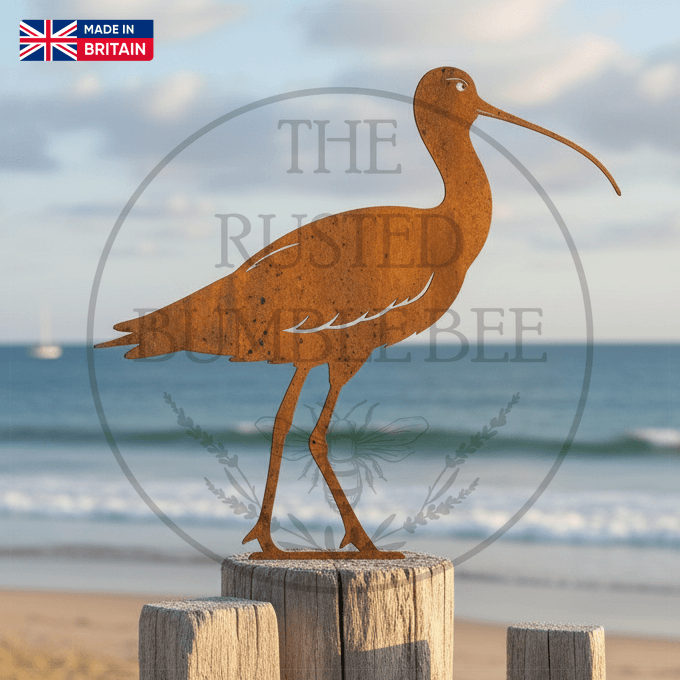 Rustic Metal Curlew Fence Topper