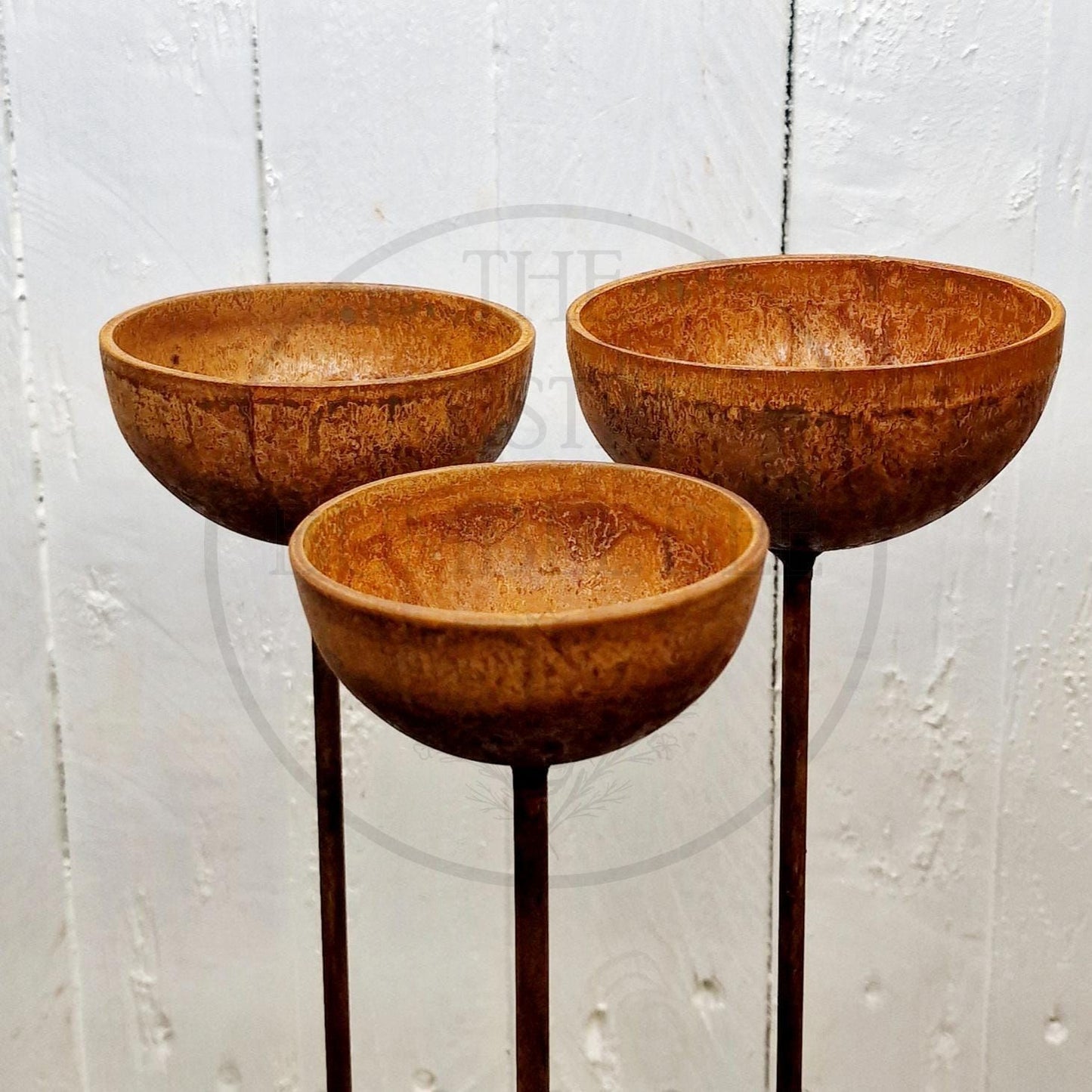Rustic Metal Bird Feeder Rain Catchers