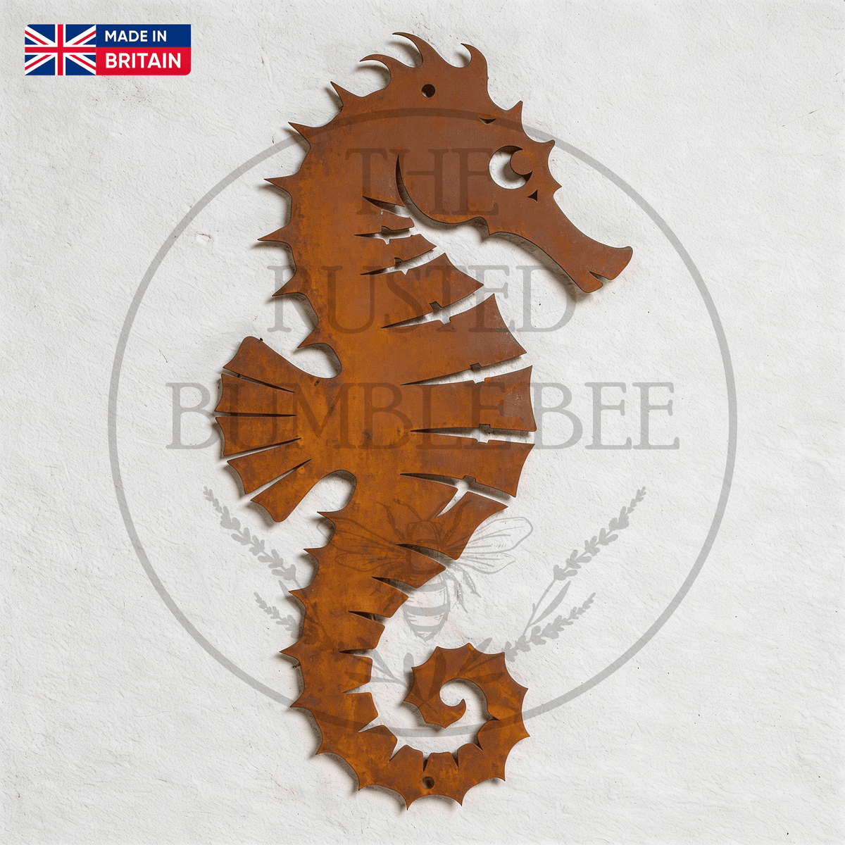 Rustic Metal Seahorse