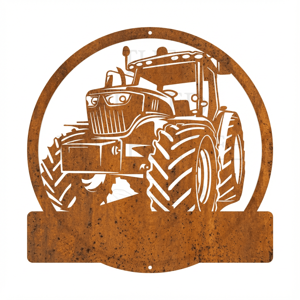 Personalised Tractor Name Monogram
