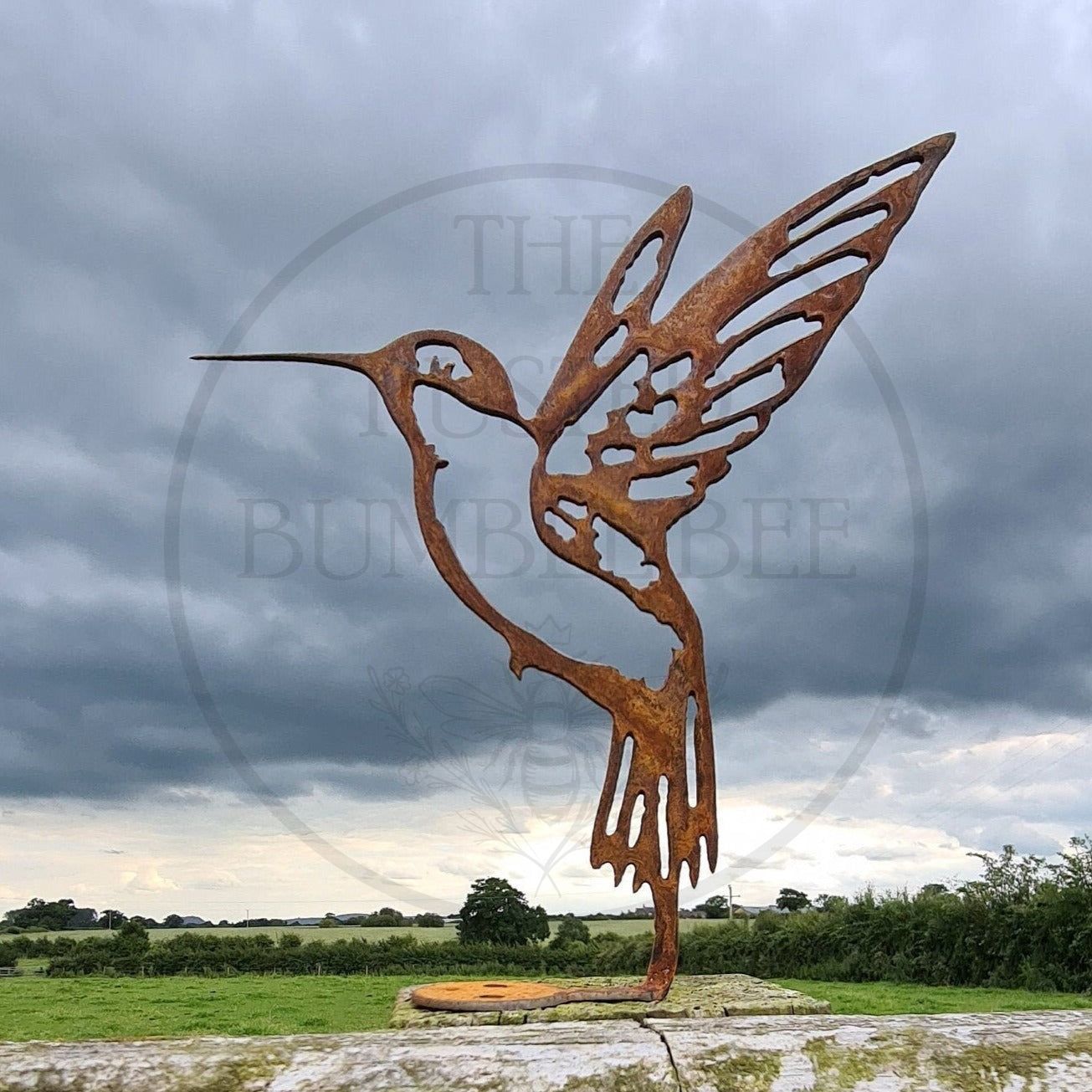 Rusted Metal Hummingbird