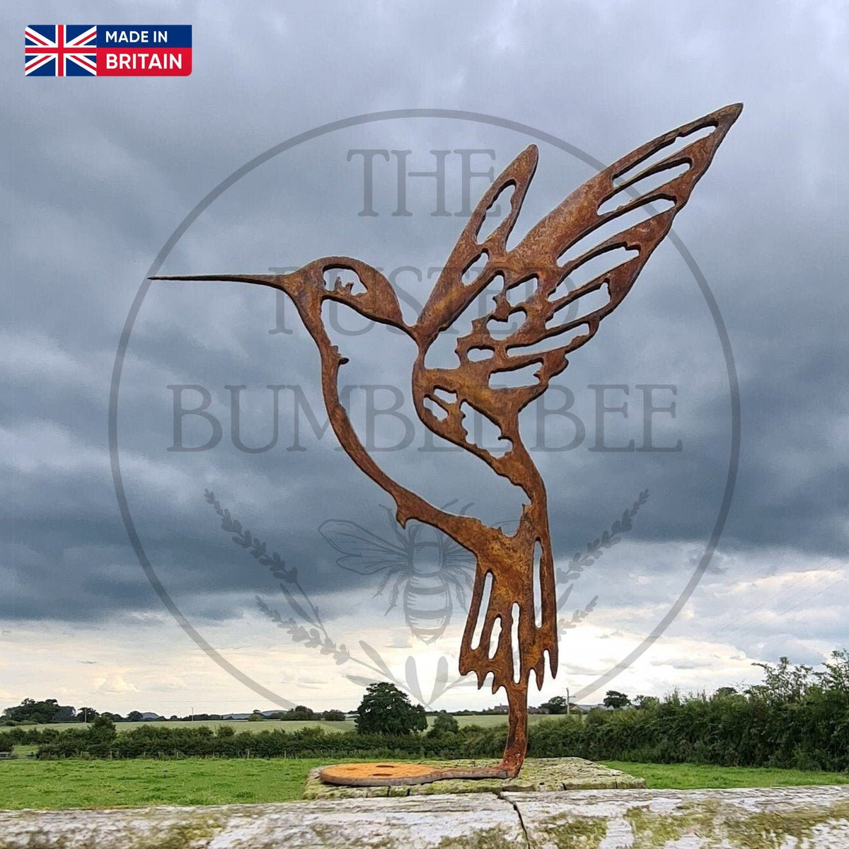 Rusted Metal Hummingbird