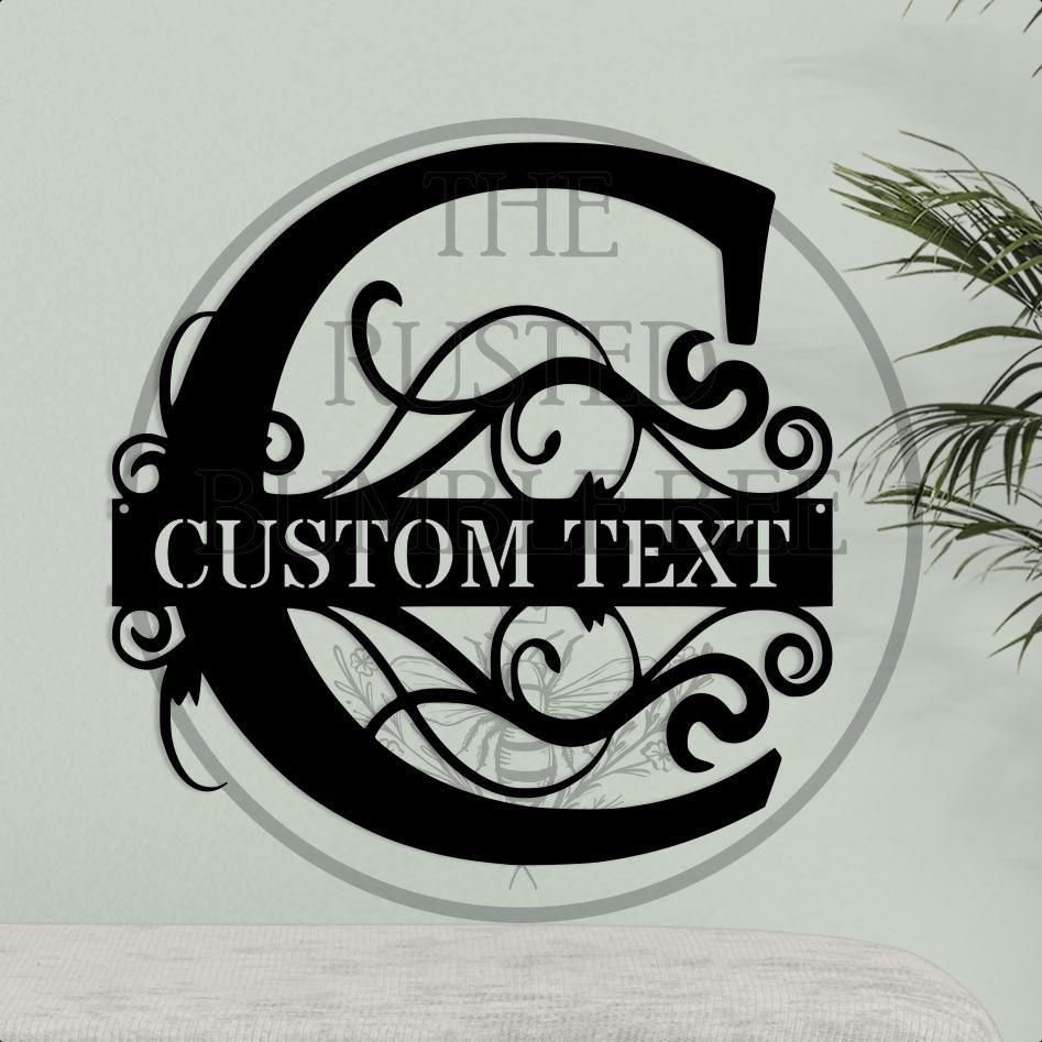 Personalised Family Monogram Metal