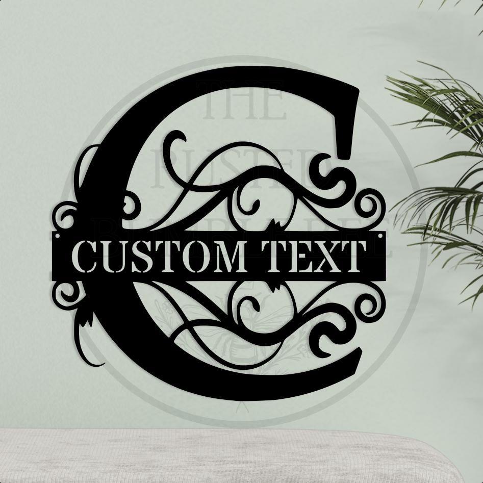 Personalised Family Monogram Metal