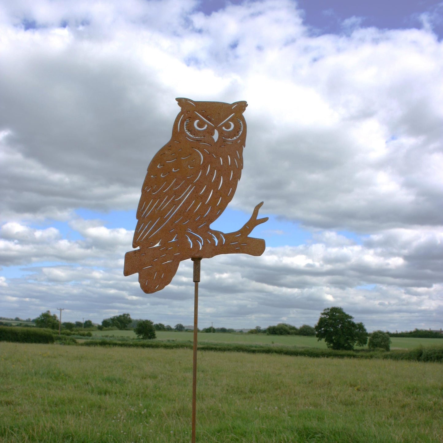 Metal Owl Garden Stake