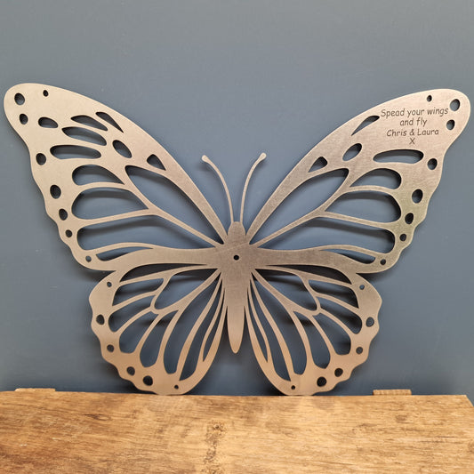 Stainless Steel Butterfly Personalised