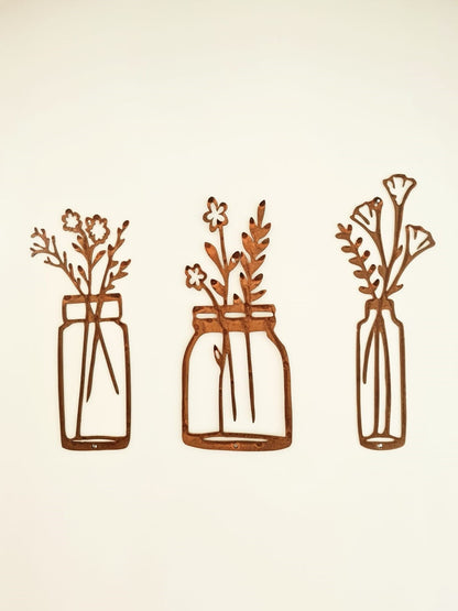 Flowers In Vase x3