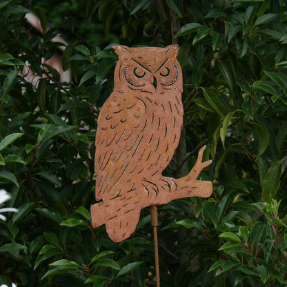 Metal Owl Garden Stake