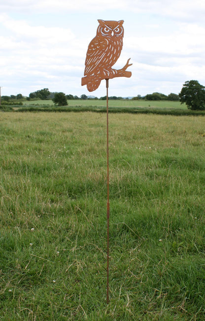 Metal Owl Garden Stake