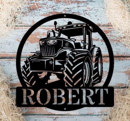 Personalised Tractor Name Monogram
