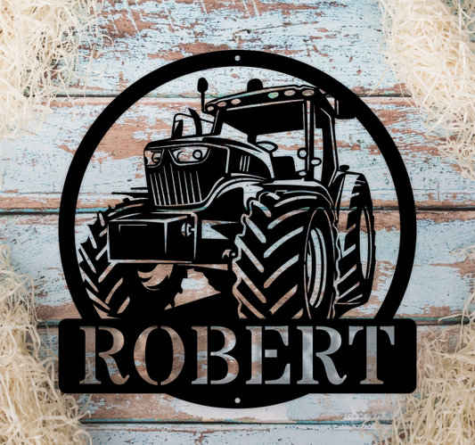 Personalised Tractor Name Monogram