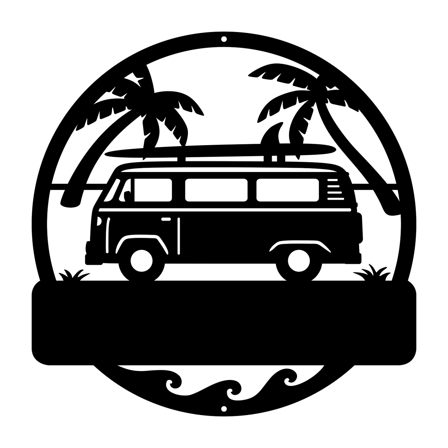 Personalised Camper Van Monogram
