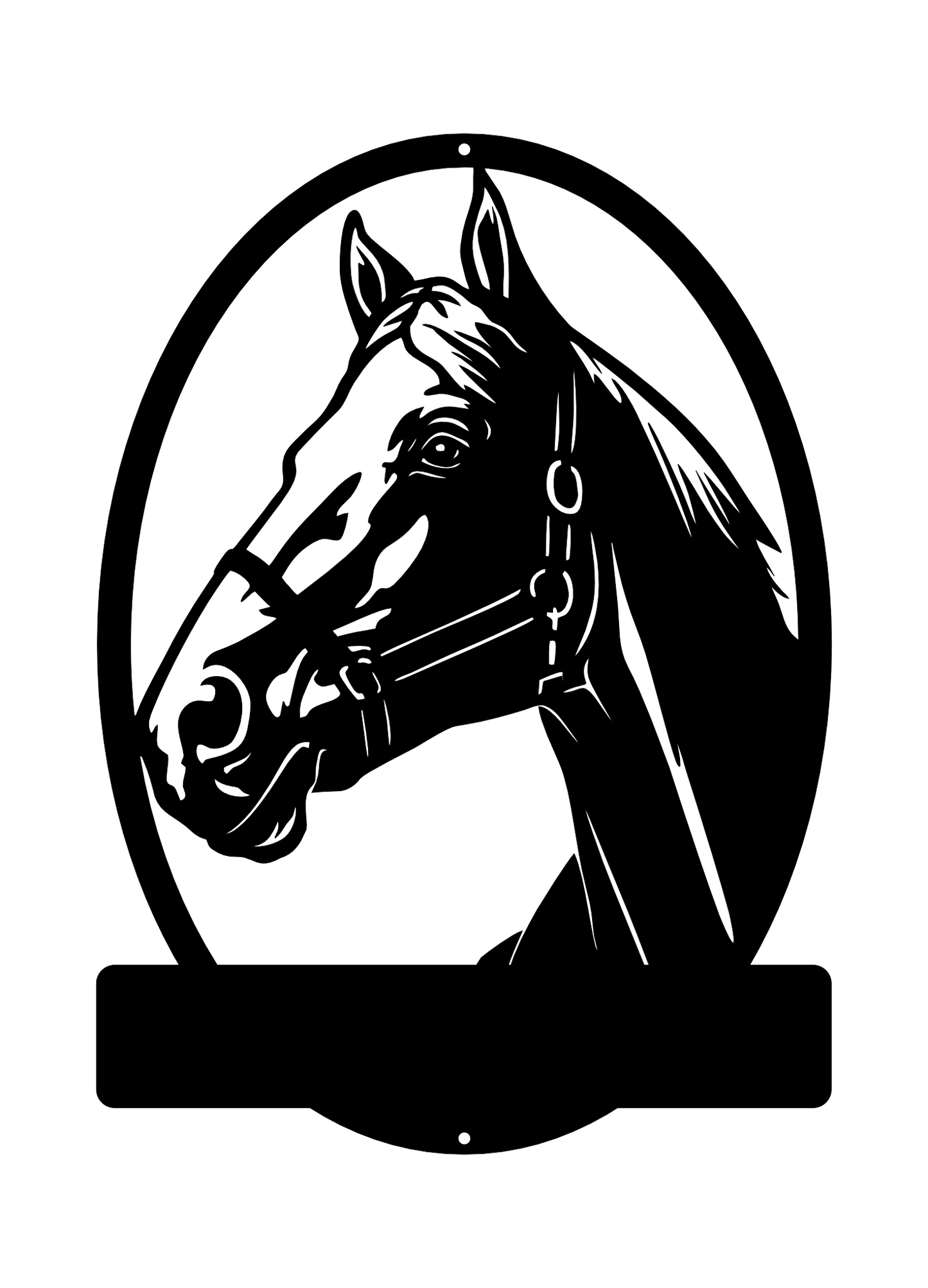 Personalised Horse Head Monogram