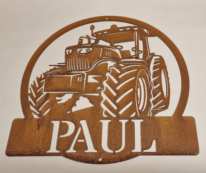 Personalised Tractor Name Monogram