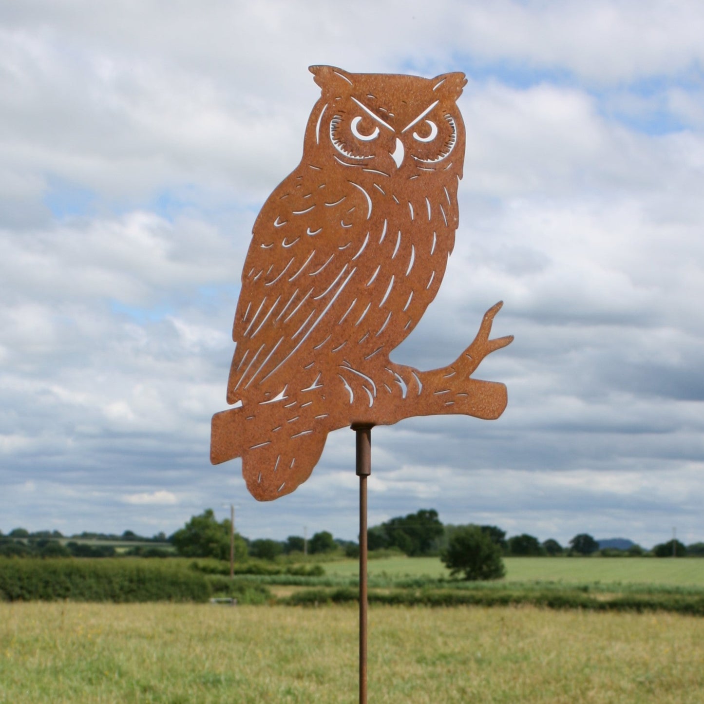 Metal Owl Garden Stake