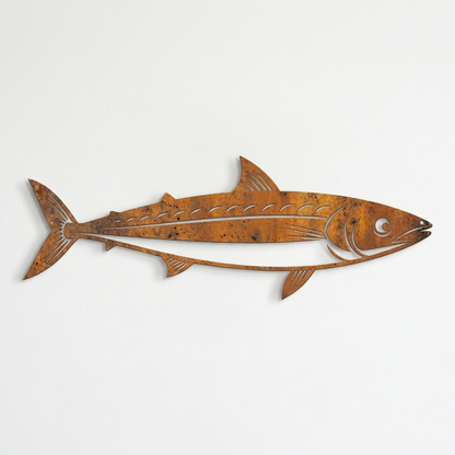 Rustic Metal Mackerel Decoration