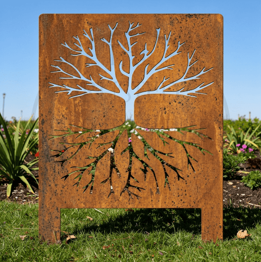 Metal Tree And Roots Screen