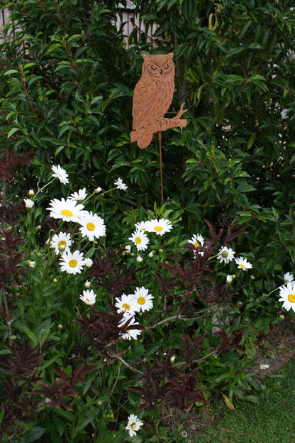 Metal Owl Garden Stake