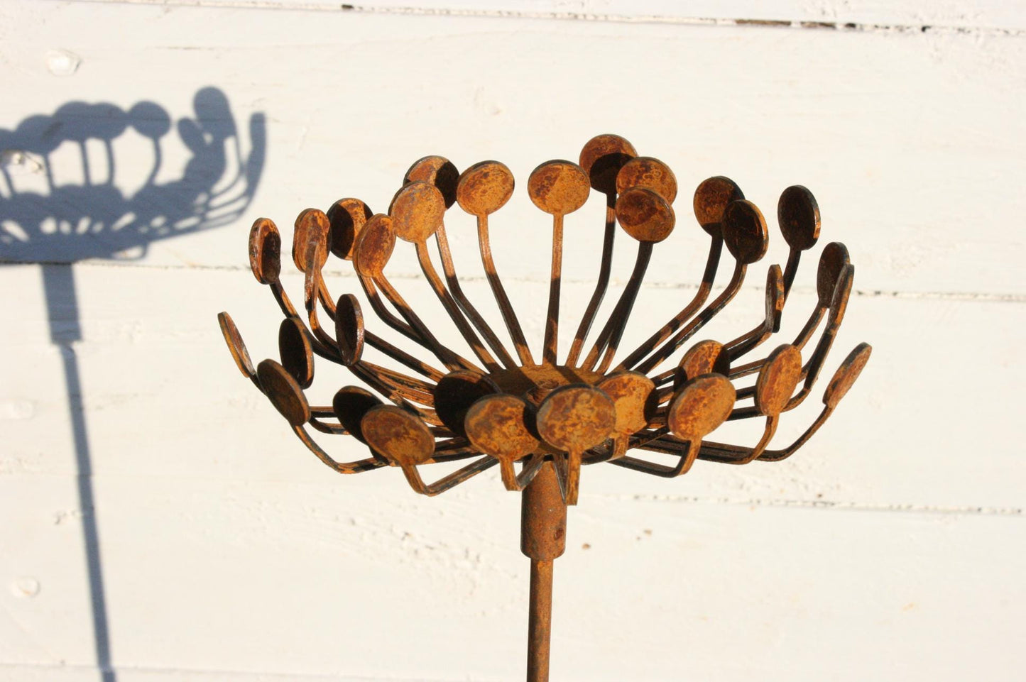 Rusted Metal Garden Cow Parsley
