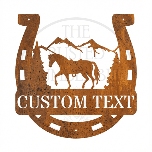 Personalised Horseshoe Name Monogram