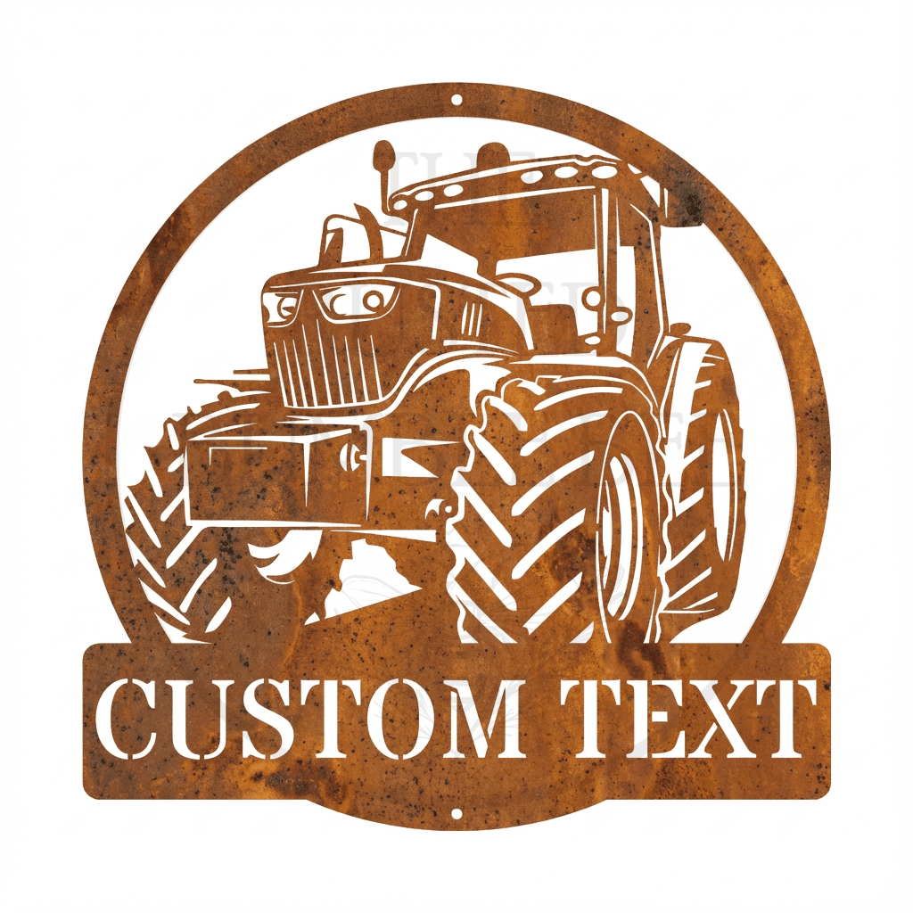 Personalised Tractor Name Monogram