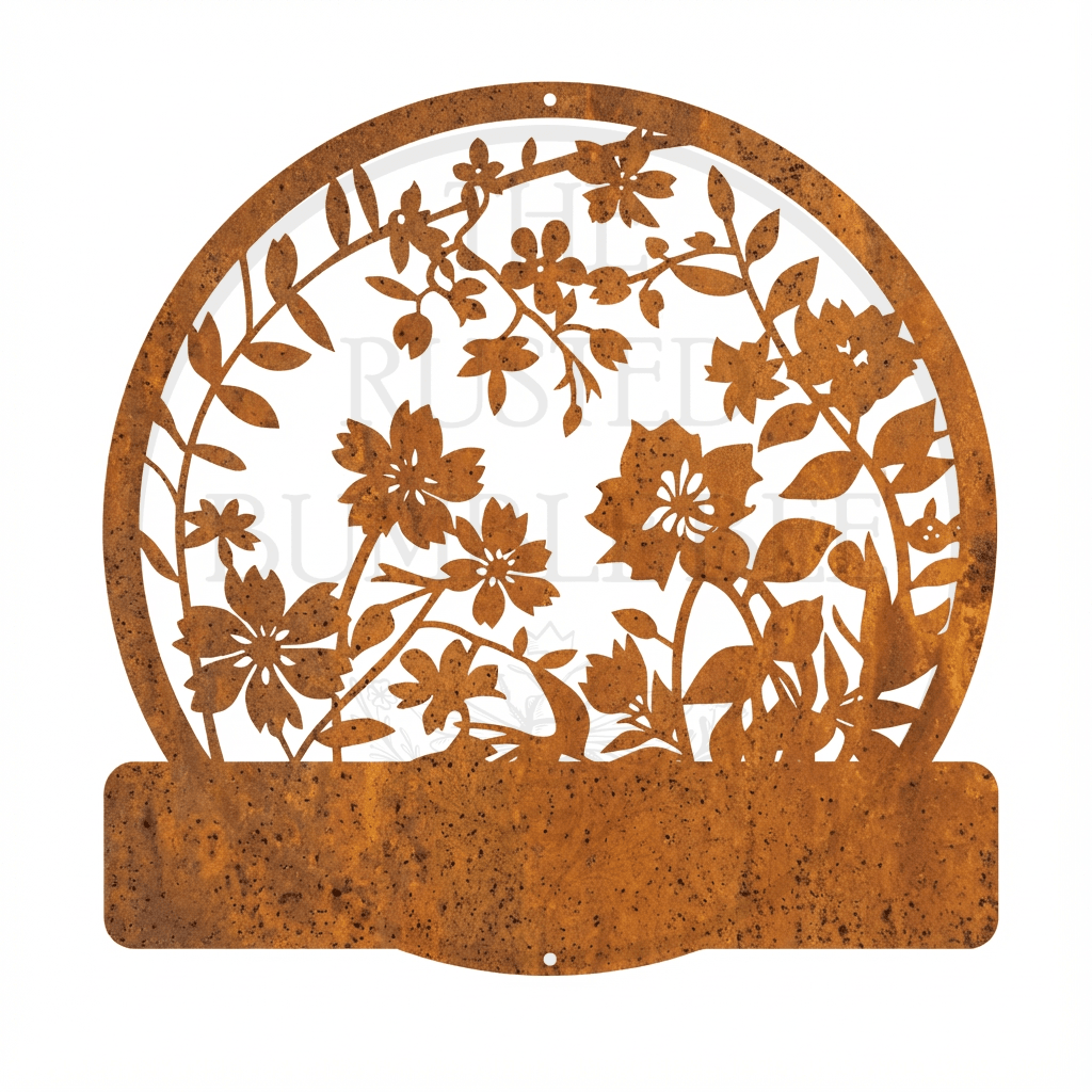 Personalised Wildflower Sign Name Monogram