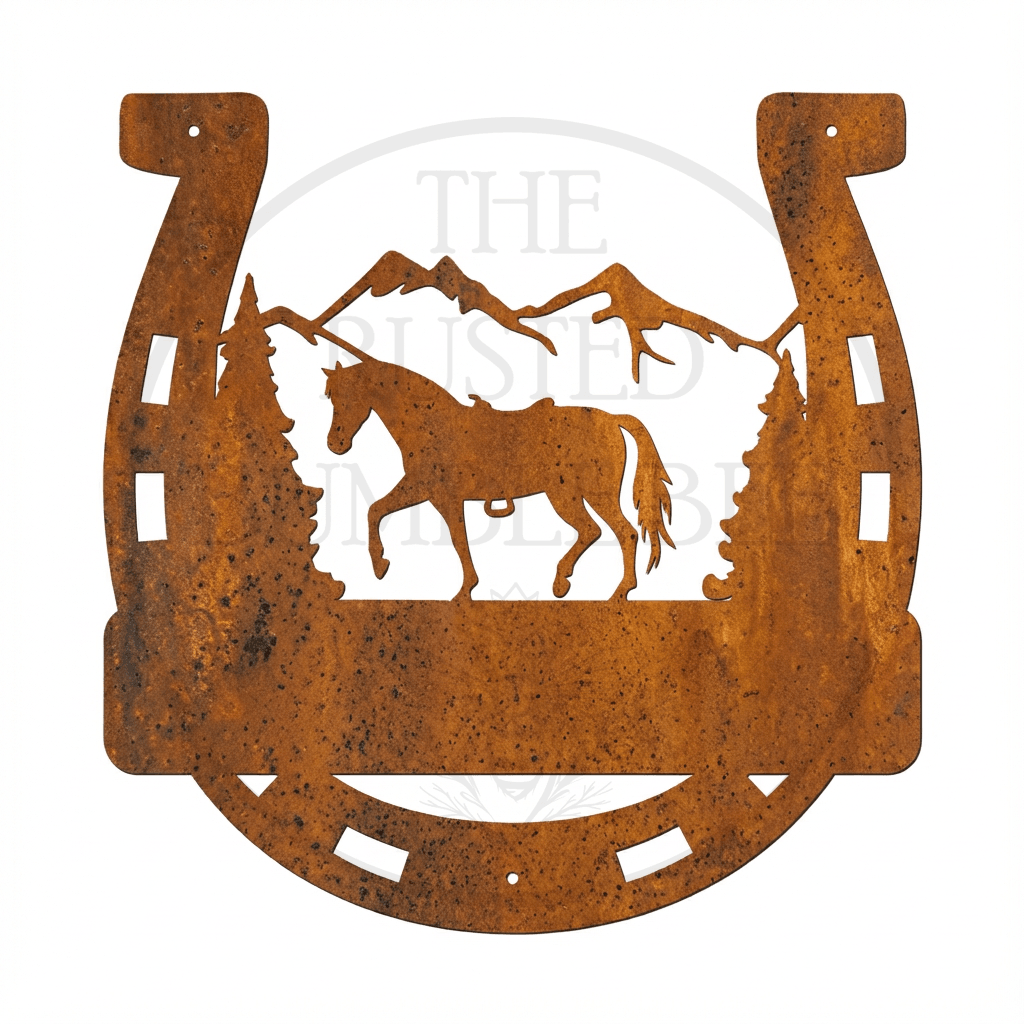 Personalised Horseshoe Name Monogram
