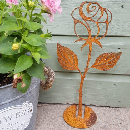 Rusted Metal Rose