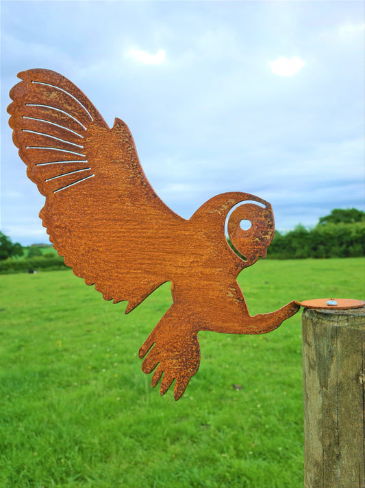 Rusted Metal Owl