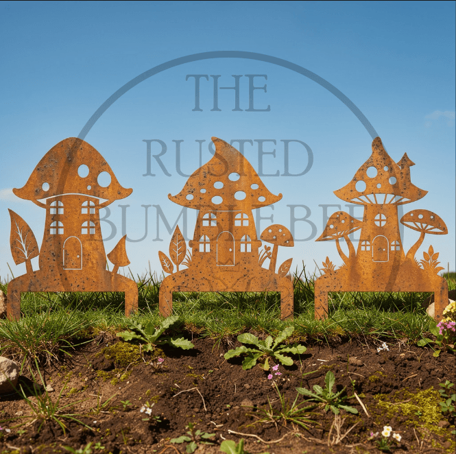 Metal Mushroom Houses