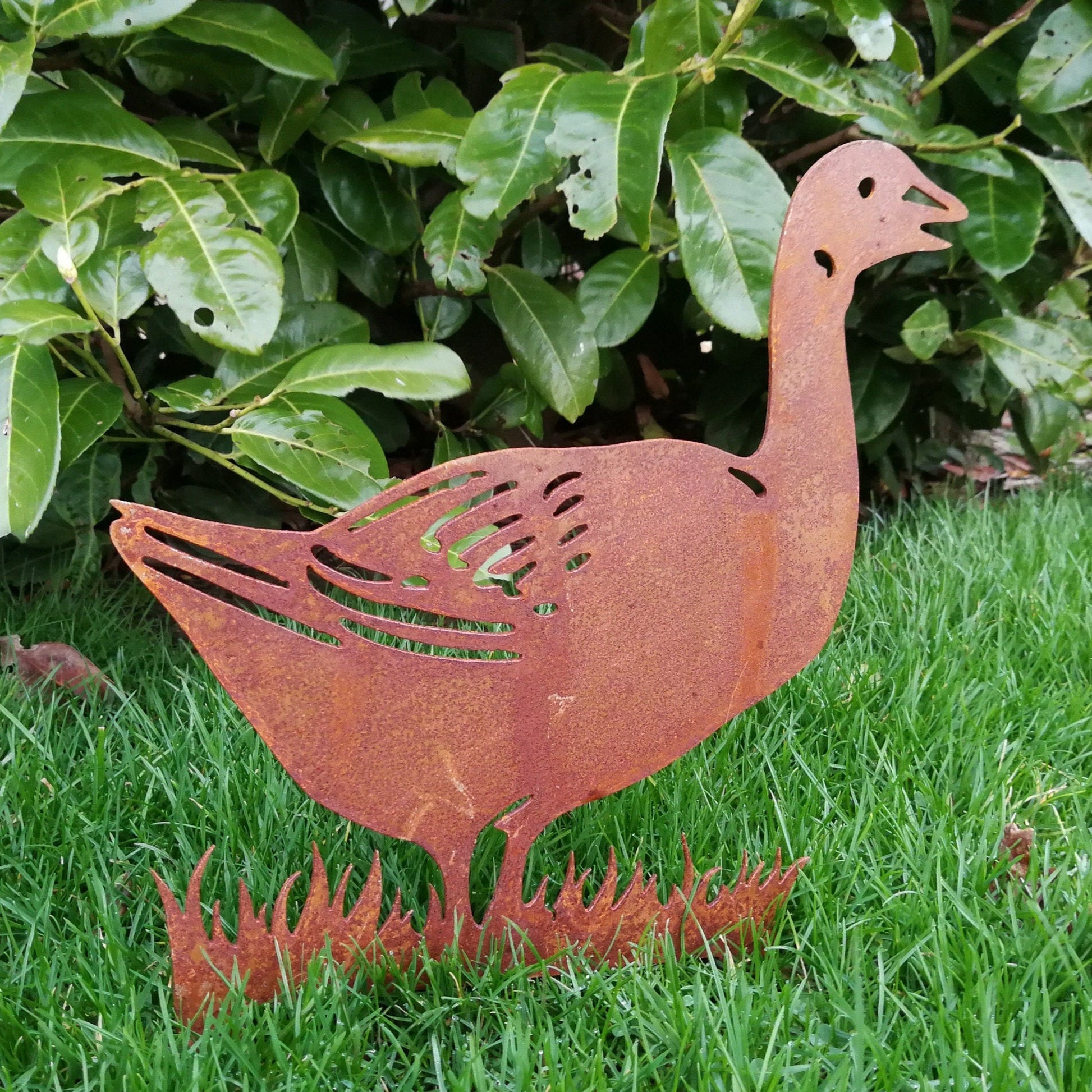 Rusted Metal Goose