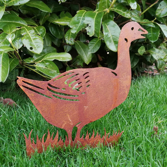 Rusted Metal Goose