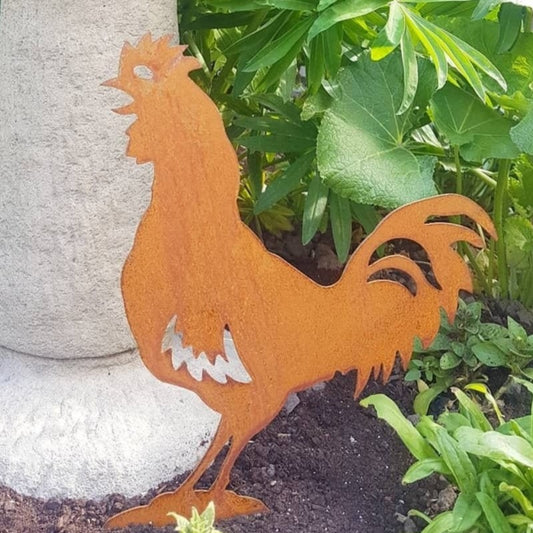 Rusted Metal Cockerel